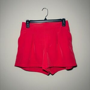 Sincerely Jules Pink Pleated High Waisted Shorts Womens Medium Elastic Waist